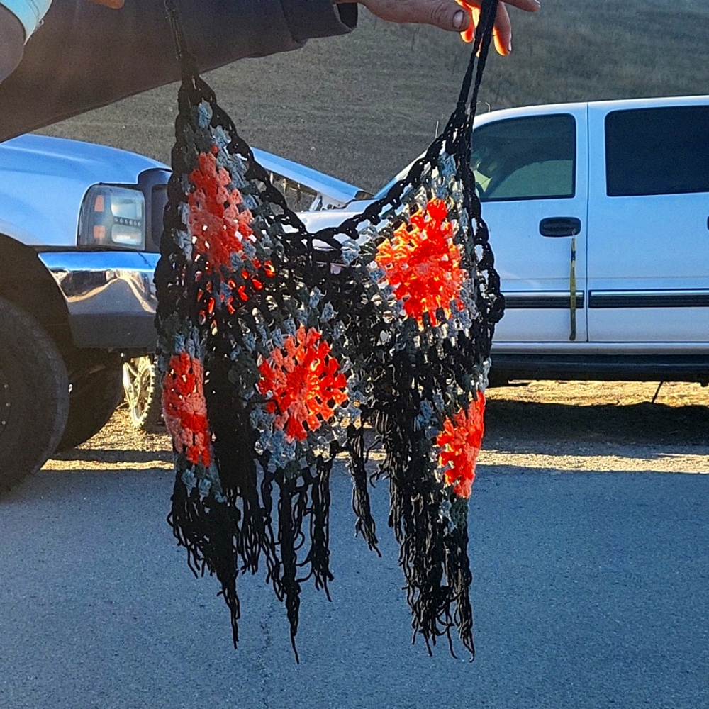 Handmade crochet shirt large